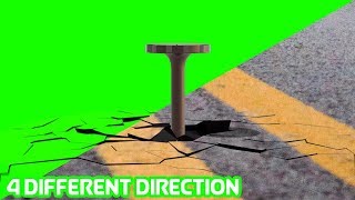 Green Screen Realistic Wire Nail Crack Animation 4 Different Angle [upl. by Verine]