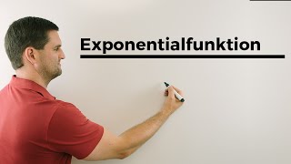 Exponentialfunktion aufstellen mit 2 Punkten Funktionsgleichung bestimmen  Mathe by Daniel Jung [upl. by Lleddaw]