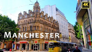 Manchester walk  Heritage Houses in city centre Deansgate Albert Square to Market Street [upl. by Eisned]