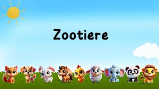 Zootiere für Kinder 🐘  Lustiges Tierlernvideo [upl. by Tanberg]