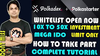 Polkadex IDO on Polkastarter Whitelist Now OpenHow to participate PDEX token IDO Tutorial In Hindi [upl. by Jeff]