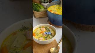 Receta de sopa finlandesa de salmón o lohikeitto [upl. by Demy]