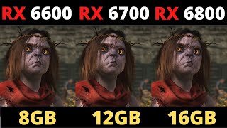 RX 6600 XT VS RX 6700 XT VS RX 6800 XT  TEST IN 10 GAMES [upl. by Angela709]