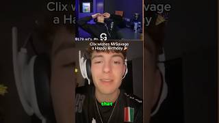 What was clix saying 🤔 clix fortnite fortnitefunny fortniteclips mrsavage [upl. by Ahsercul]