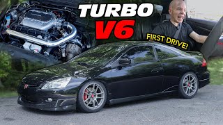 I Built The Perfect Turbo V6 Honda This Is The FIRST DRIVE [upl. by Harshman455]