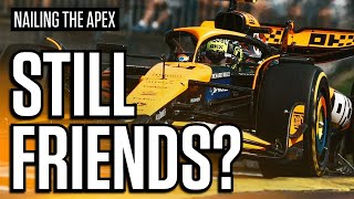 Max and Lando  Still friends  Silverstone Preview  Nailing The Apex [upl. by Casimire]