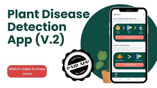 Plant Leaf Disease Detection app 𝗣𝗔𝗜𝗗 𝗔𝗣𝗣 using Machine Learning  Final Year Project [upl. by Adnalue]