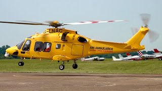 Leonardo AgustaWestland AW169  Air Ambulance  Startup amp Takeoff at Redhill Airfield  Helicopter [upl. by Nadler7]