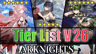 Tier List V26  PozëmkaGavial the Invincible  13012023  Arknights Global Server [upl. by Aliakam]