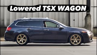 Lowering a TSX Wagon  TIEN coilovers [upl. by Senzer]