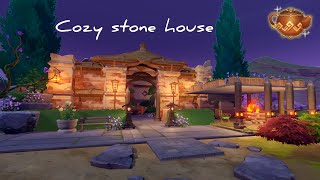 Serenitea Pot Tutorial Cozy Stone House 🔥 Genshin Impact Build  With replica idEU server [upl. by Ecnarolf]