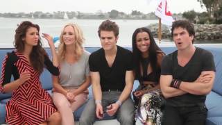 The Vampire Diaries Cast FunnyampCute Moments [upl. by Aneehsor]