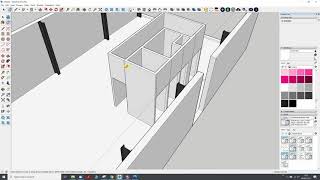 Hanni Handig met SketchUp  4  Je plattegrond 3D maken [upl. by Lorsung]