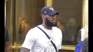 LeBron James  Paris amp Bagnolet 1 september 2018 for a basketball event with Nike  septembre [upl. by Kania]