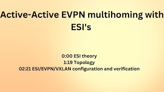 Arista EVPN MultiHoming with Ethernet Segment IdentifiersESI [upl. by Siuqaj447]