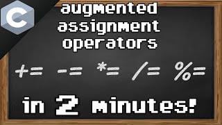 C augmented assignment operators 🧮 [upl. by Geri]