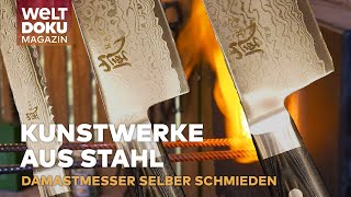 DAMASTMESSER Die Perfektion aus Stahl  Einblicke in die Kunst des Schmiedens  WELT Doku Magazin [upl. by Hniht519]