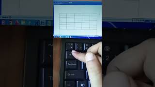 Press Tab insert row column computer shortsvideo microsoft [upl. by Aihtnyc]