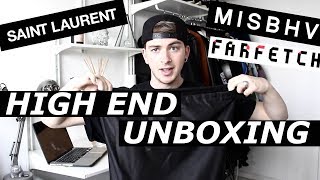 HIGH END UNBOXING  Yves Saint Laurent MISBHV  Designer Streetwear Luxury Haul  Gallucks [upl. by Kcam]