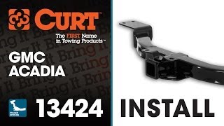 Trailer Hitch Install CURT 13424 on GMC Acadia [upl. by Daeriam]