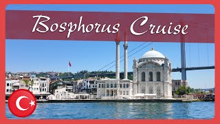 Panoramic Bosphorus Cruise 🚢 ISTANBUL 🌅 Scenic Boat Tour  4K 60fps [upl. by Leirbma]