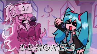 Demonila but Sarvente and Miku sings it  FLP  fnf demonila cover [upl. by Noivax850]