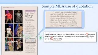 MLA Citation Basics Part I [upl. by Eiramyllek]