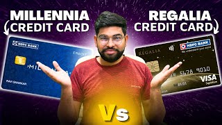 HDFC Millennia Vs Regalia Credit Card  HDFC Millennia Vs Regalia  Detailed Comparison [upl. by Bethezel514]