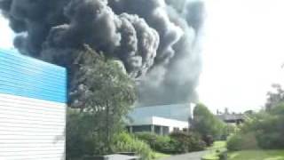 Fire at Amcor Flexables in Brucefeild Industrial Estate Livingston Pt 4 [upl. by Aaberg362]