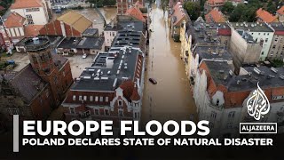 Central Europe floods Poland allocates 260m for damage as gov’t declares state of natural disaster [upl. by Anawed]