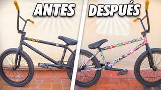 LE LLENO LA BMX DE PEGATINAS A MI HERMANO Y ESTA ES SU REACCIÓN [upl. by Elden]