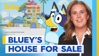 Animated Bluey house listed for sale on real estate site  Today Show Australia [upl. by Coulter]