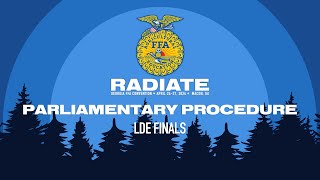 Parliamentary Procedure LDE Finals  96th Georgia FFA State Convention [upl. by Coveney]