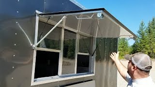 Food Trailer  Concession Window  Montana Trailer MFG [upl. by Reifinnej159]