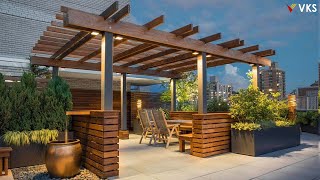 Modern Rooftop Terrace Design  Pergola Design Ideas  Wooden Rooftop Terrace Garden  Verandas [upl. by Brady565]