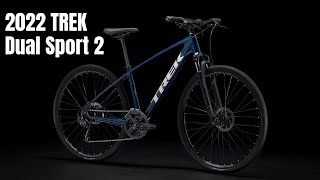 2022 TREK Dual Sport 2 Hybrid Bike  Mulsanne Blue Shorts [upl. by Benedict]