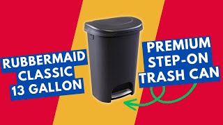 Rubbermaid Classic 13 Gallon Premium StepOn Trash Can  Best Kitchen Trash Can  13 Gallon Trash Can [upl. by Weinstock]