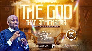 Full Message THE GOD THAT REMEMBERS🔥By Apostle Johnson Suleman  Sunday Service  1st Sept 2024 [upl. by Archy911]