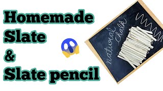 Homemade slate and slate pencil  DIY Slate  DIY Slate Pencil  How To Make Slate and Slate Bar [upl. by Ileana29]