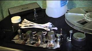 Cleaning and Demagnetizing the Reel to Reel Deck [upl. by Takara]