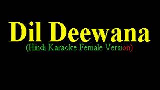 Dil deewana karaoke track [upl. by Anytsyrk72]