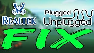 Solved  Realtek HD Audio Plugged and Unplugged Problem [upl. by O'Donovan]