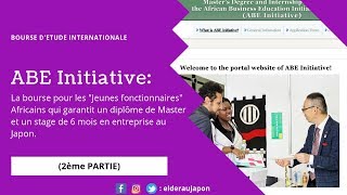 BOURSE INTERNATIONALE ABE INITIATIVE JAPON 2EME PARTIE [upl. by Enimrej]