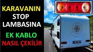 Karavan römork stop lambasına ek kablo nasil çeki̇li̇r Çeki demirinden kablo nasıl çekilir [upl. by Krongold]