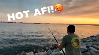 Fishing during San Diego heatwave [upl. by Abdul]