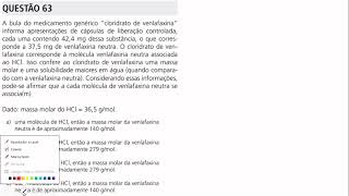 A bula do medicamento genérico “cloridrato de venlafaxina” informa presentações de cápsulas de [upl. by Mala]