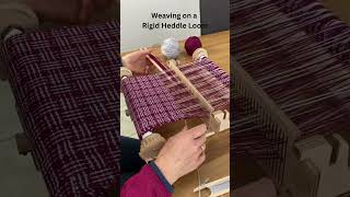 Rigid heddle loom weaving kit hobby weaving handmade knitting loomknitting crochet [upl. by Cointon]