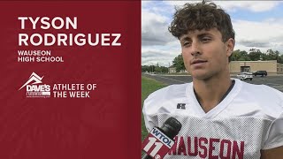 Athlete of the Week Tyson Rodriguez of Wauseon High School [upl. by Herodias384]