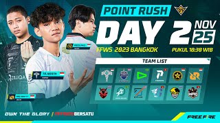 ID Free Fire World Series  Point Rush Day 2 [upl. by Sternberg]