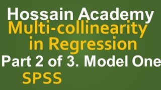 Multicollinearity in Regression Model One Part 2 of 3 SPSS [upl. by Cyrano544]